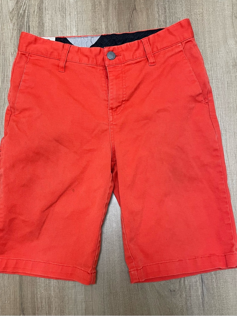 Volcom Kids Size XL  Red Flat-Front Shorts